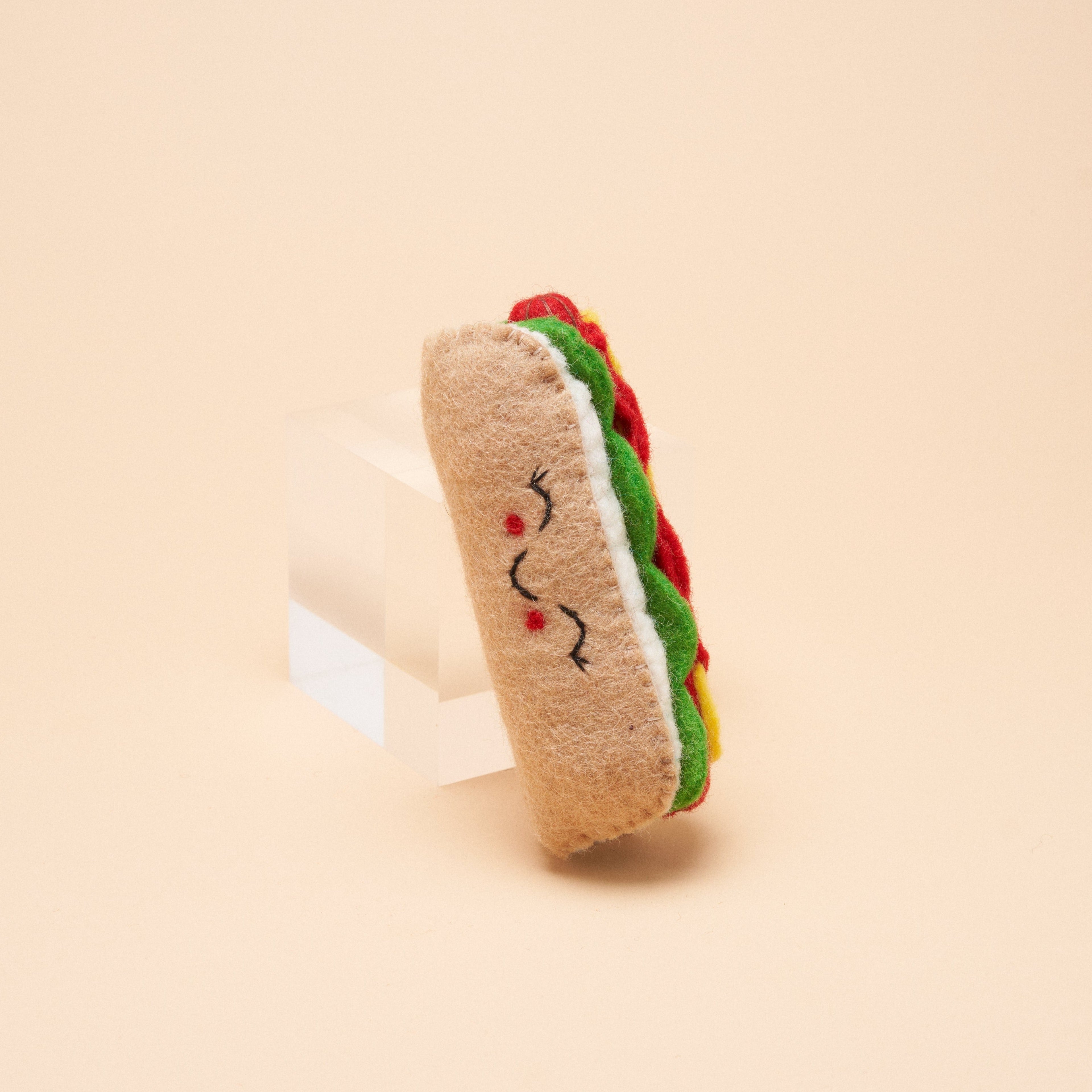 Hotdog Squeaker Toy
